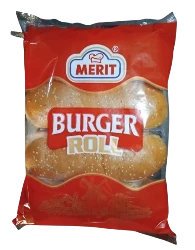 BURGER ROLL (4-PC) WHITOUT CUT