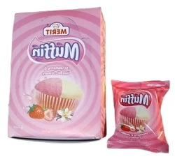 STRAWBERRY VANILA MUFFIN CAKE